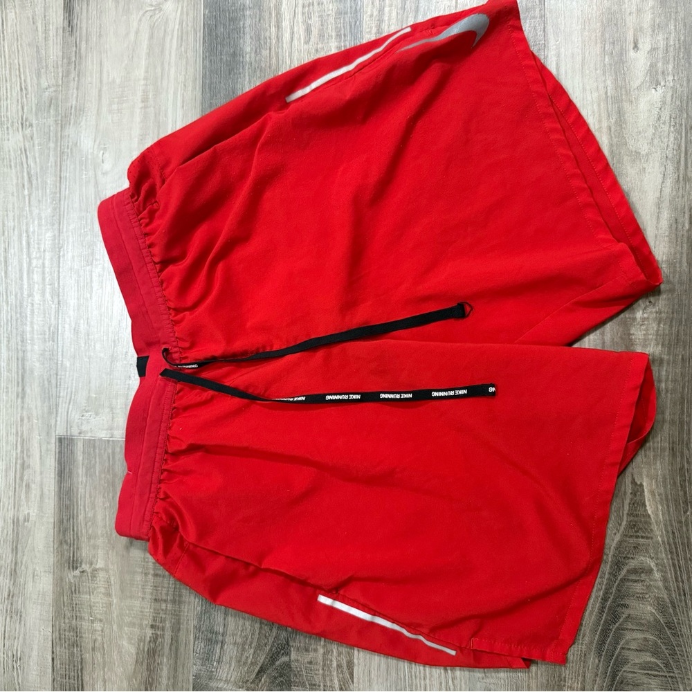 Nike Red Shorts with Black Accents